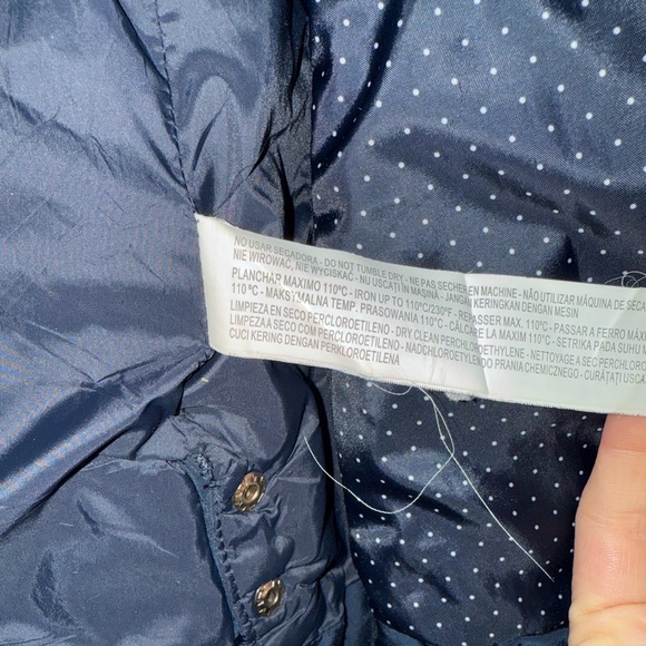 Zara Navy Quilted Equestrian Vest, Woman’s Small - Picture 6 of 7